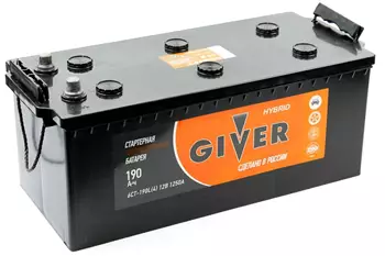 Аккумулятор GIVER 6СТ - 190  рос.конус AKB4134