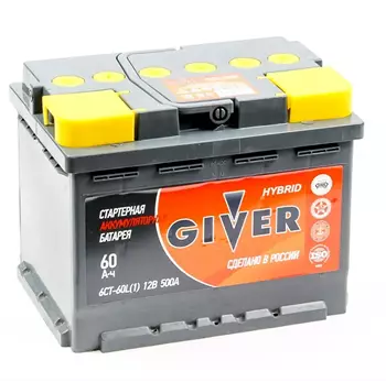 Аккумулятор GIVER  6СТ-60.1 VL3 AKB6067