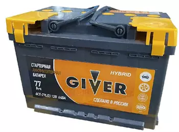 Аккумулятор GIVER HYBRID 6СТ-77.0 AKB6088