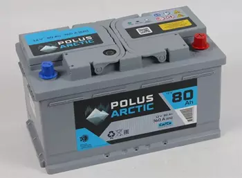 Аккумулятор POLUS ARCTIC 6СТ-80.0 низкий AKB4222