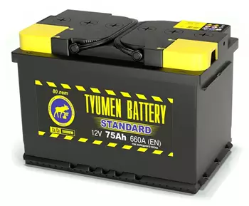 Аккумулятор Тюмень STANDARD 6СТ -75.1 AKB3016