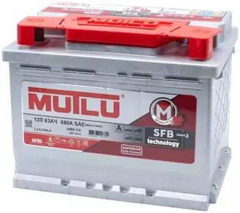 Аккумулятор Mutlu 12V 63Ah 640A AKB2826