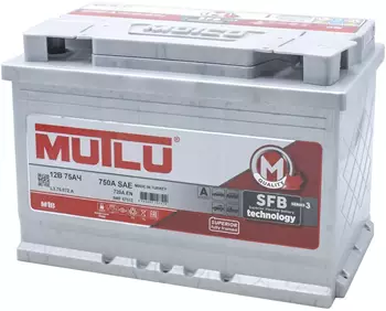 Аккумулятор Mutlu SFB M3 6СТ-75.0 AKB2833