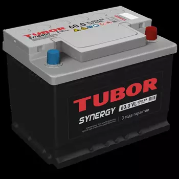 Аккумулятор TUBOR SYNERGY 6CT-60.0  низкий Ford AKB4380