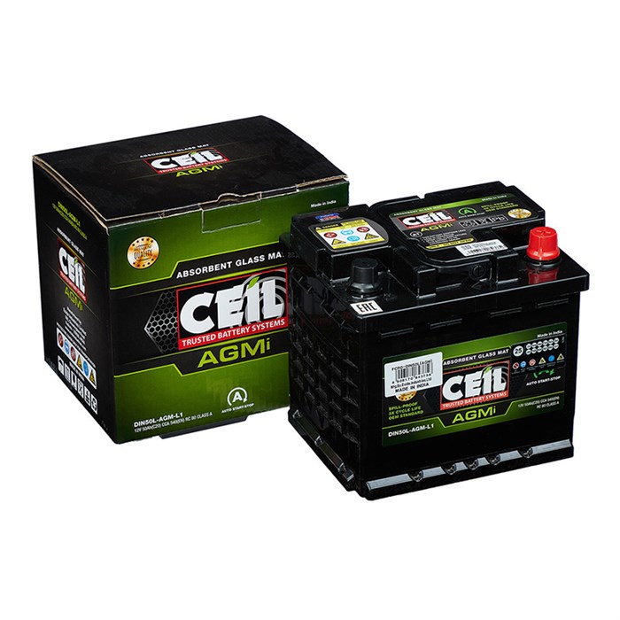 Аккумулятор CEIL DIN AGM  50Ah, 540A AKB6064